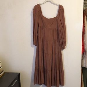 Brown Maxi Dress- size 4